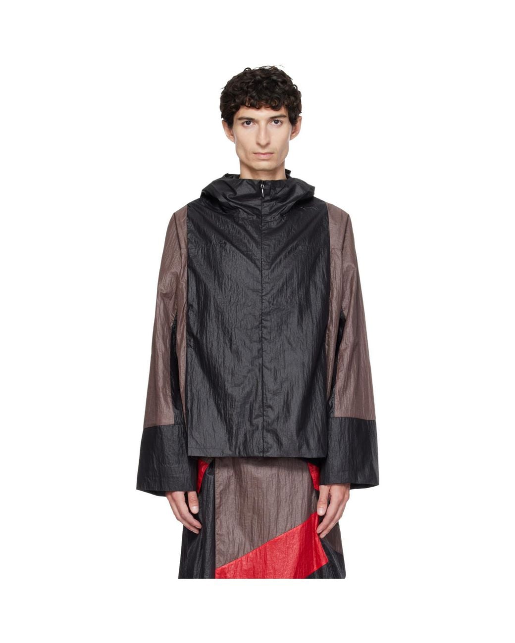 Kiko Kostadinov Black Tomelilla Stripe Jacket for men