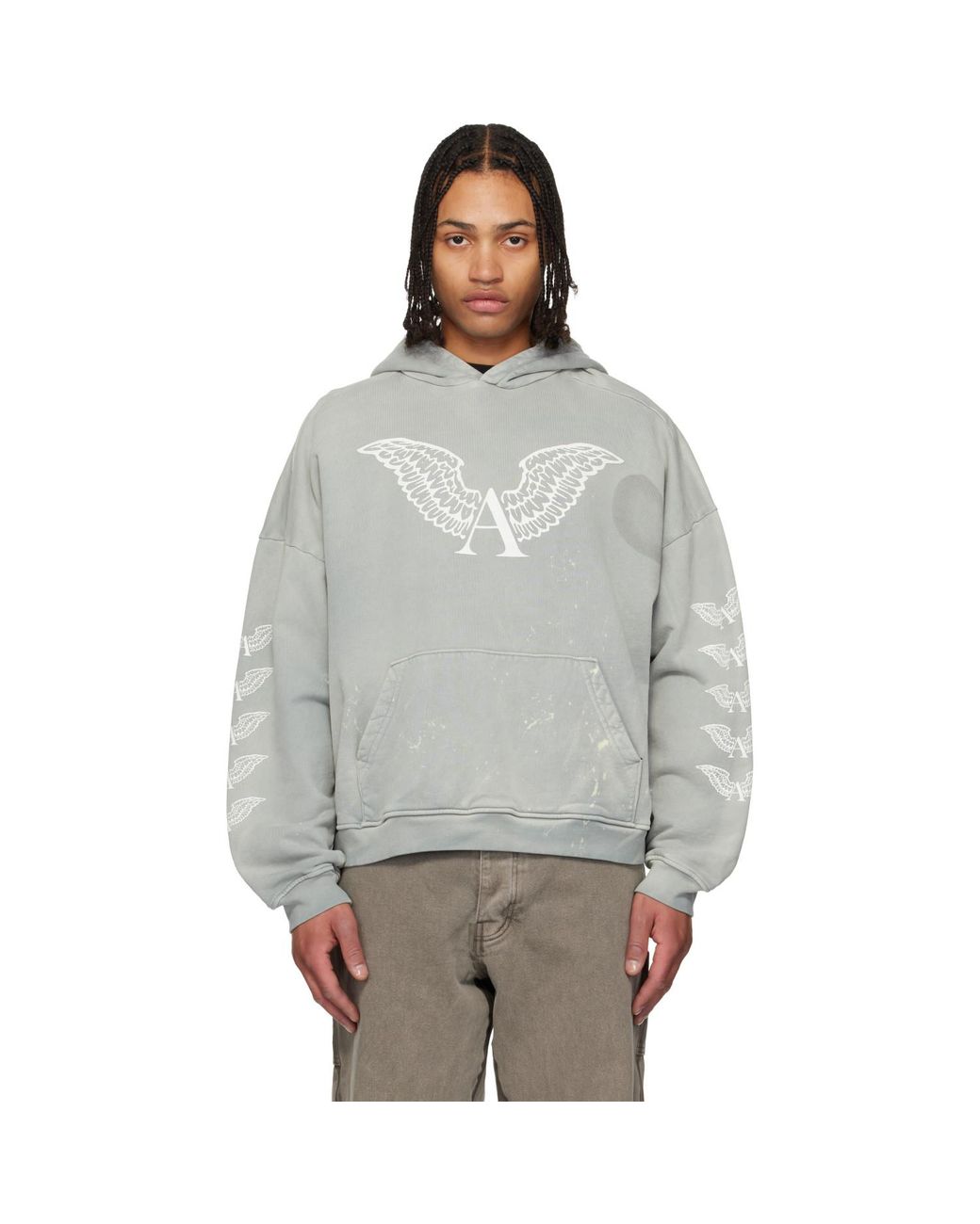 Pull À Capuche Gris À Logos ALEXANDER DIGENOVA pour homme en coloris Gray