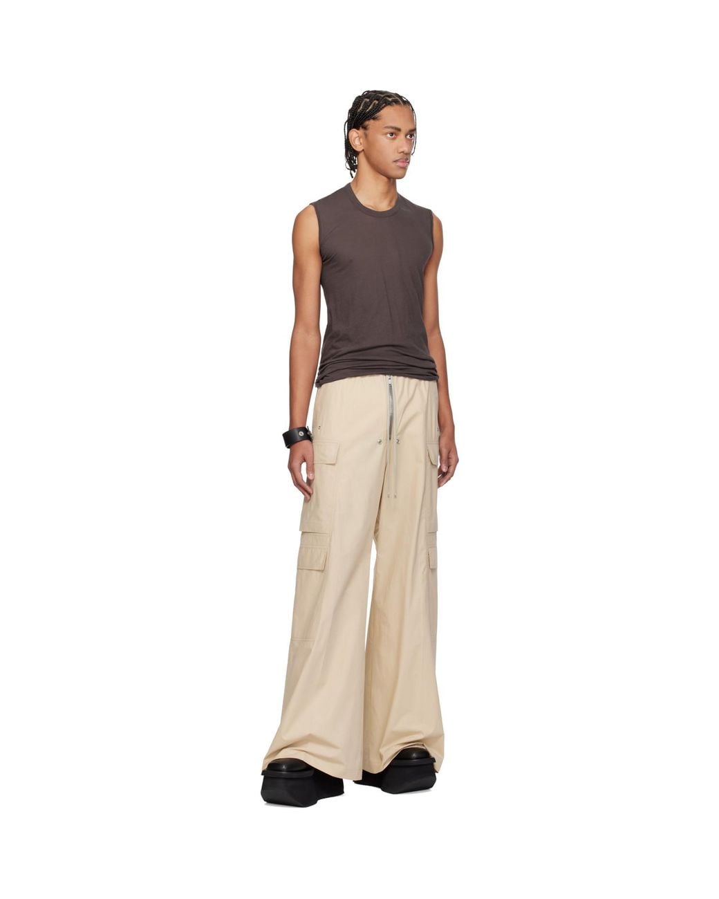 Rick Owens Black Temple Basic Sl Tank Top for men