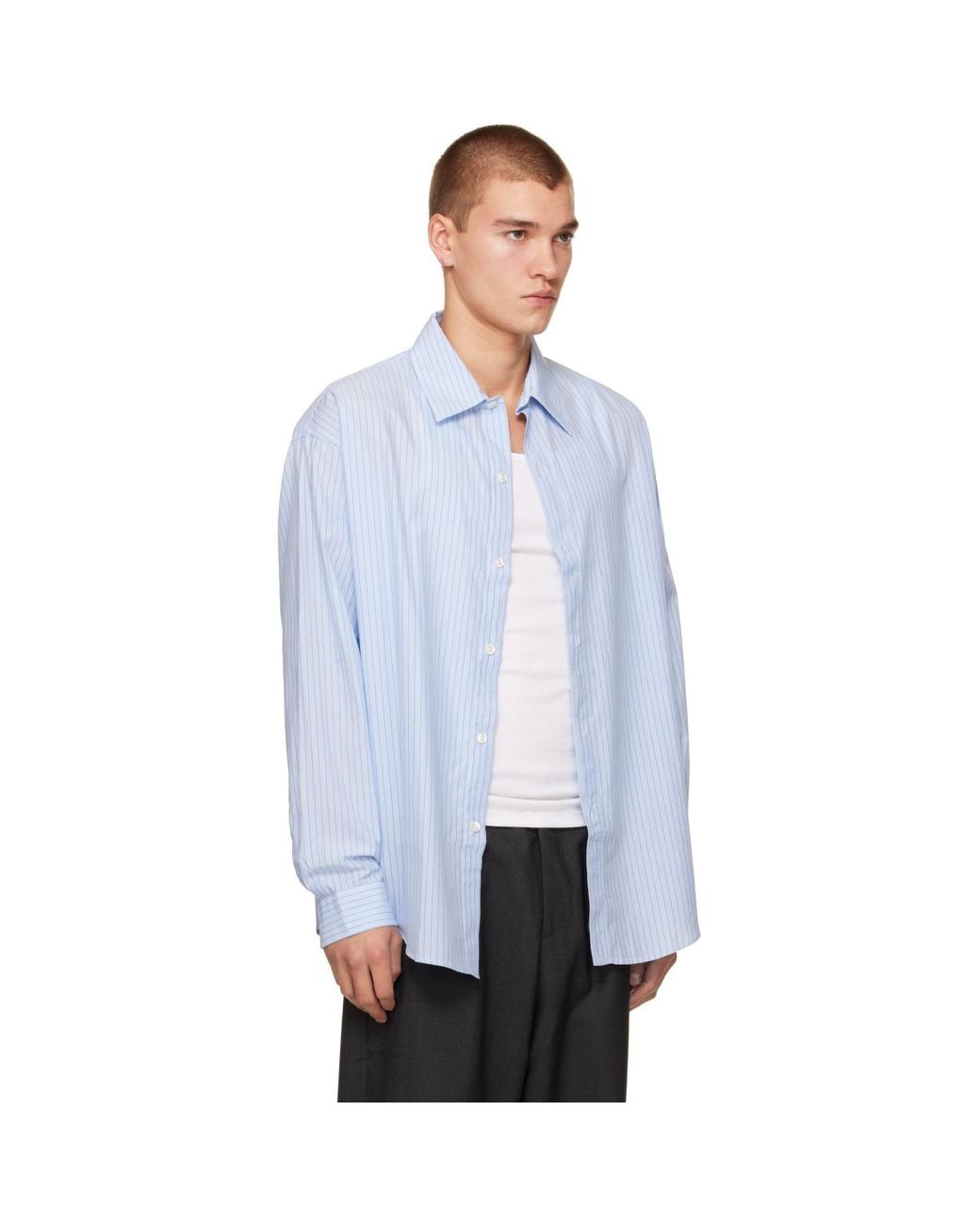 mfpen Blue Essay Shirt for men