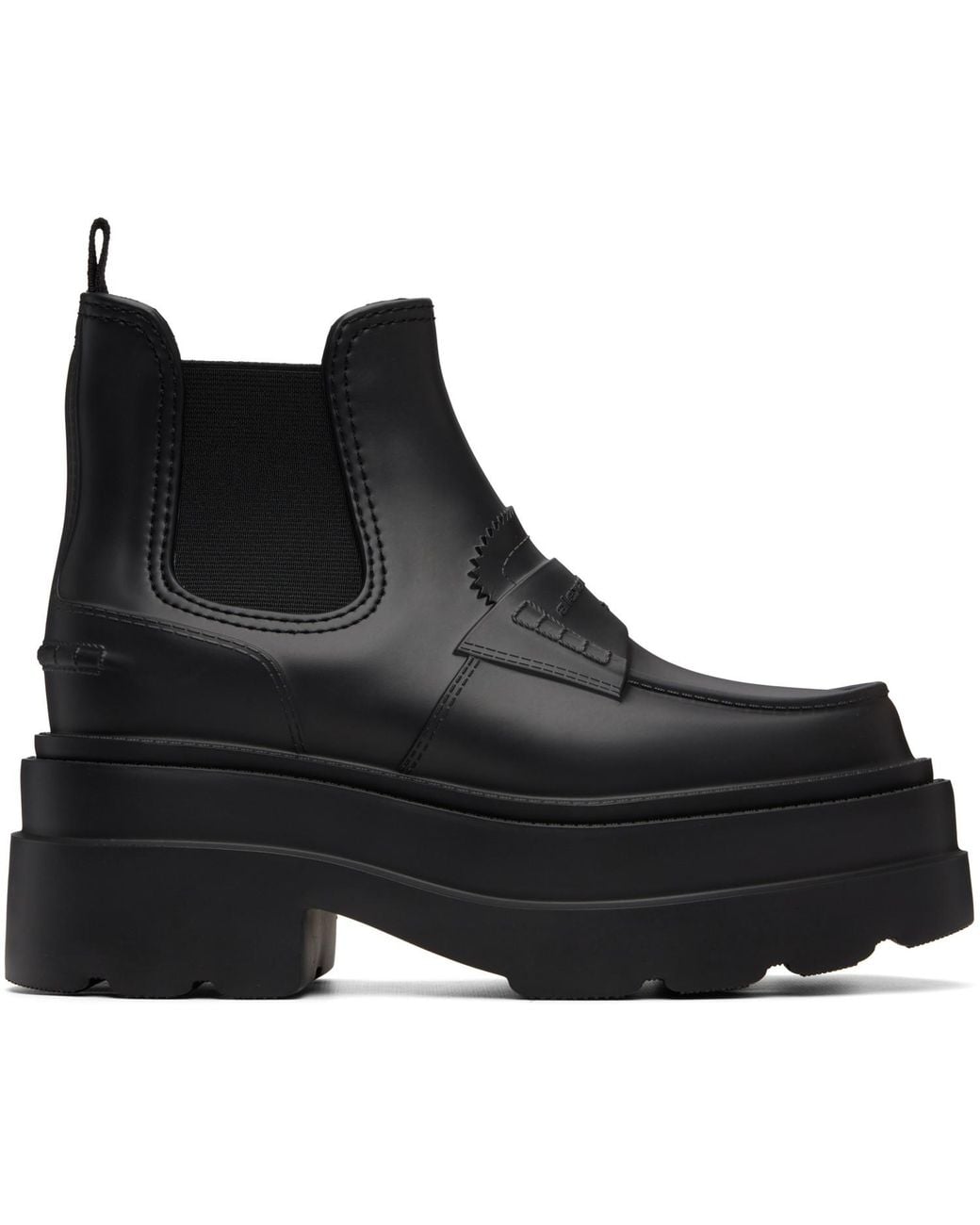 Alexander Wang Black Carter Platform Rain Boots
