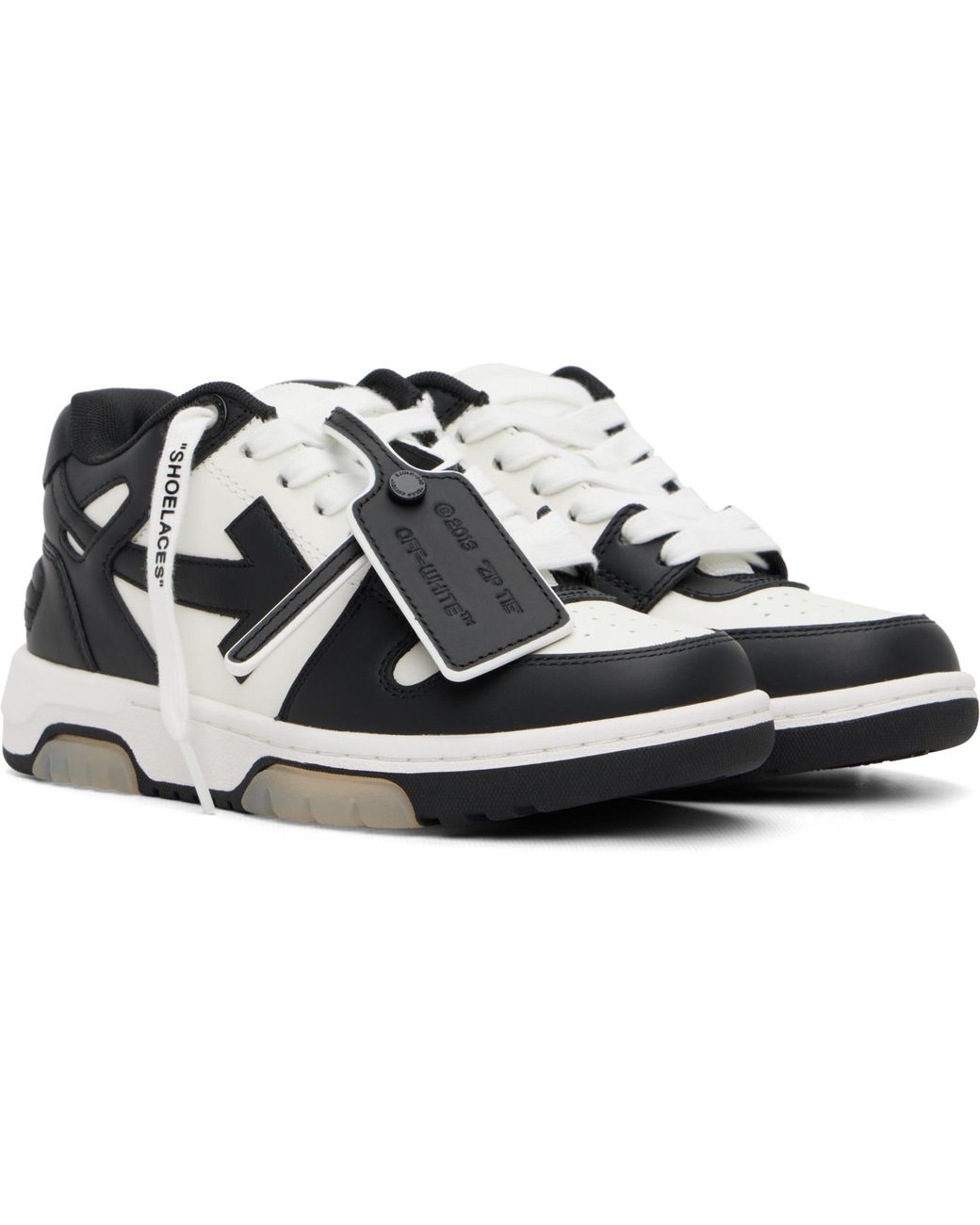 Off-White c/o Virgil Abloh Black 'Out Of Office' Calf Leather Sneakers