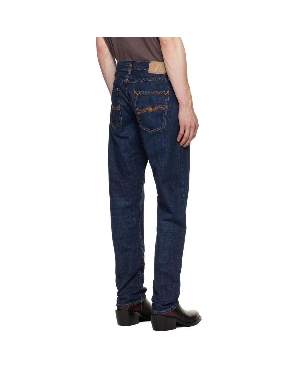 Nudie Jeans Blue Gritty Jackson Jeans for men