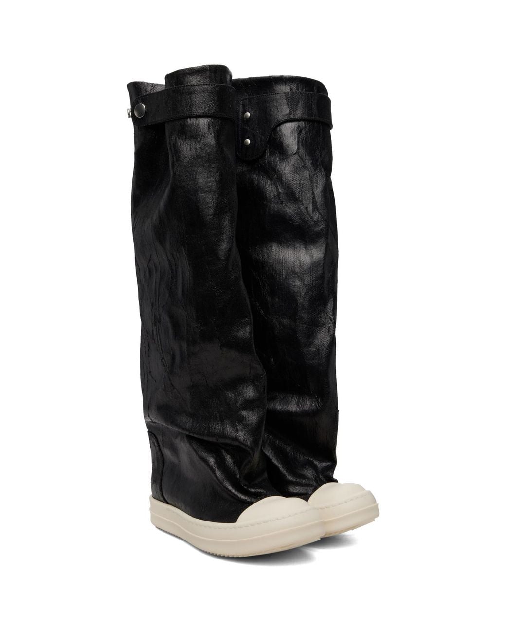 Rick Owens Black Tower Elephant Tall Boots