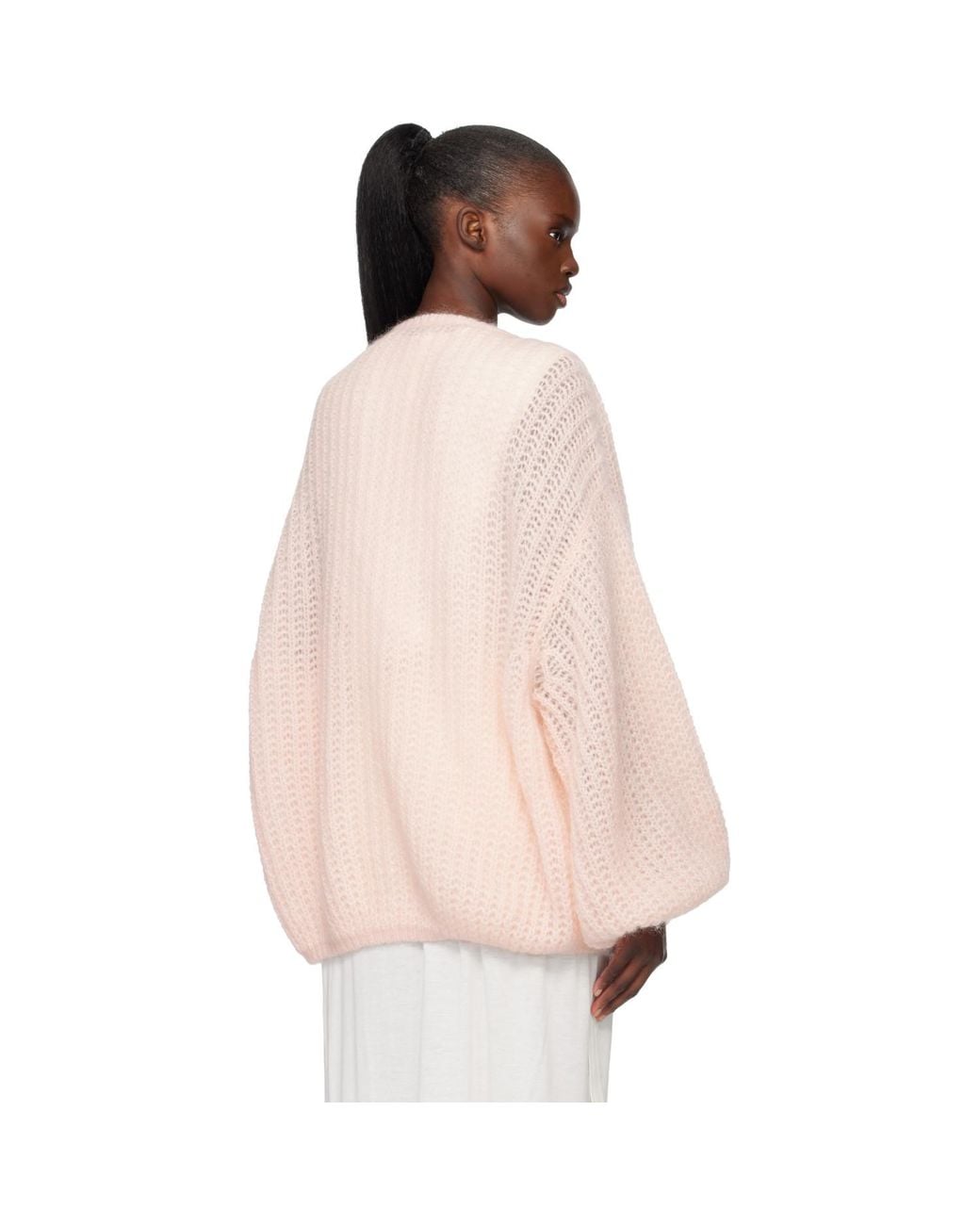 Totême Pink Puffed Cardigan