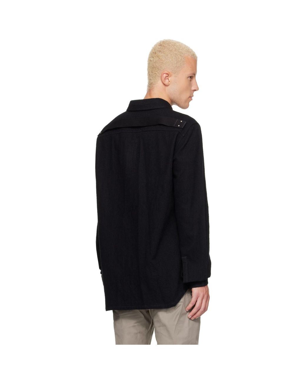 Rick Owens Black Tower Outershirt for men