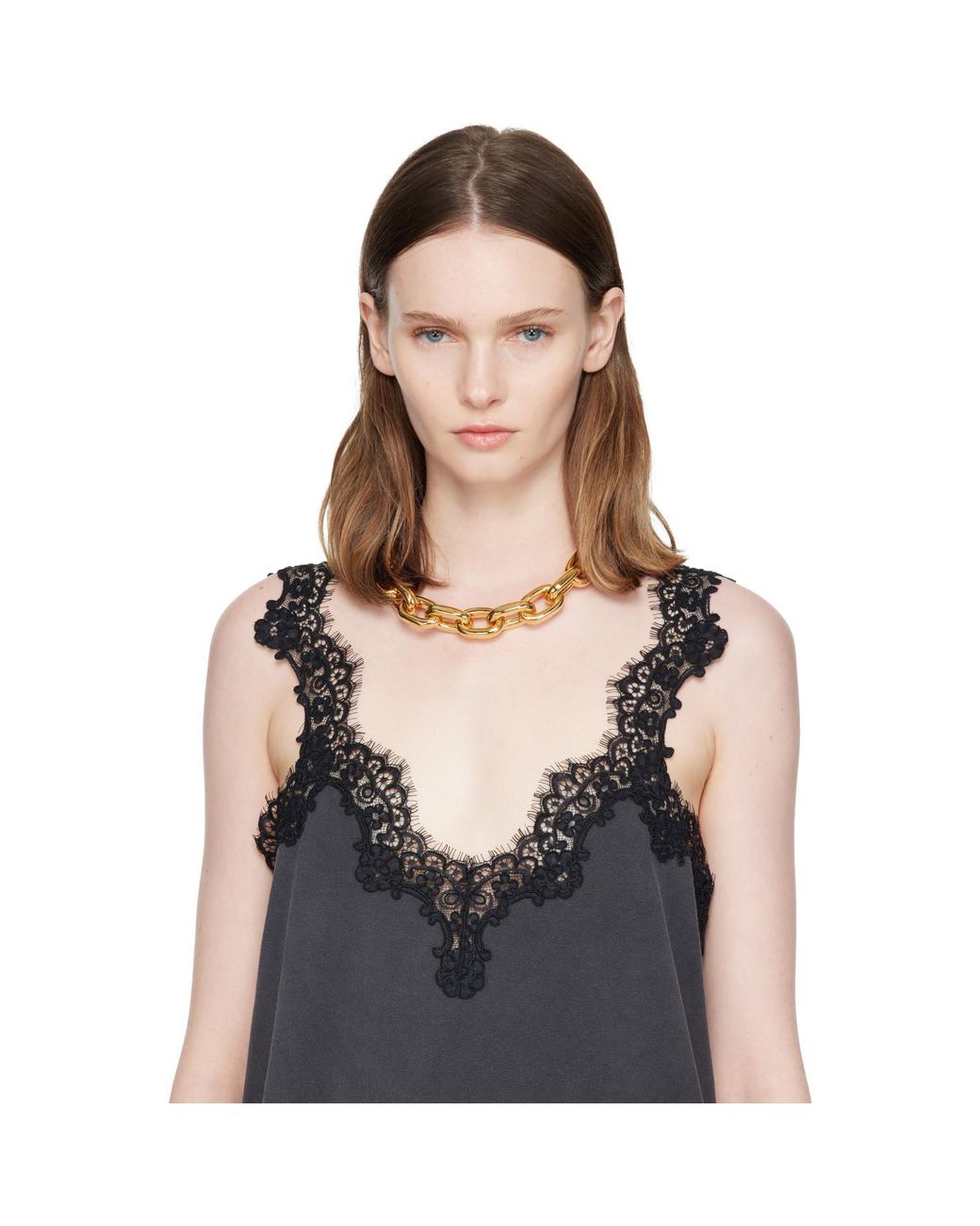 Rabanne Metallic Xl Link Necklace