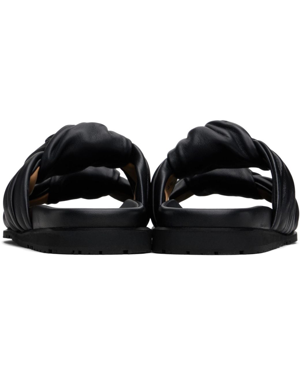 Dear Frances Black Tye Sandals