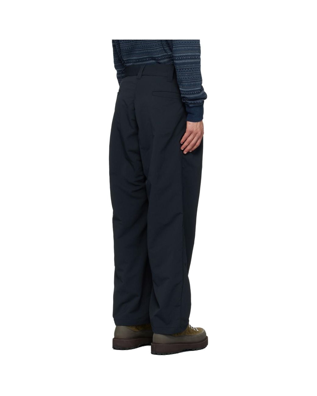 Nanamica Blue Ooal Alphadry Club Trousers for men