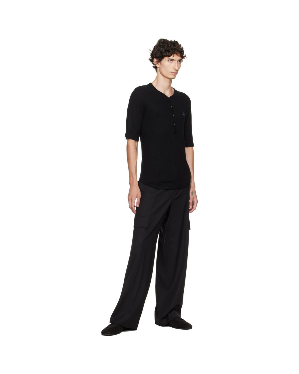 Vivienne Westwood Black Sailor Henley for men