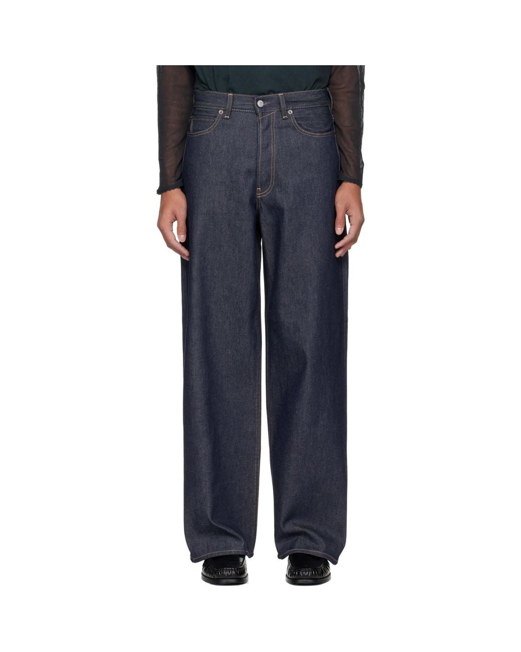 Acne Black 1981 Loose Fit Jeans for men