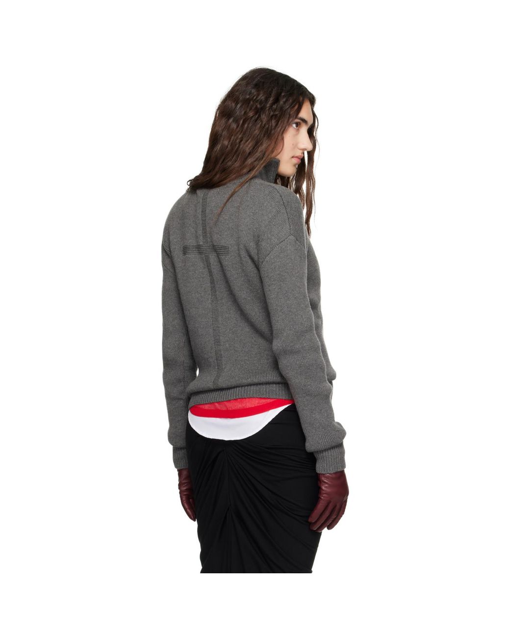 MATIERES FECALES Black 'Cult' Sweater