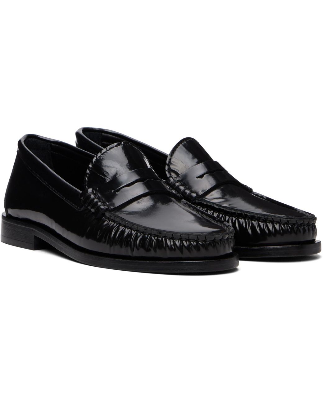 Aeyde Black Terry Polido Loafers