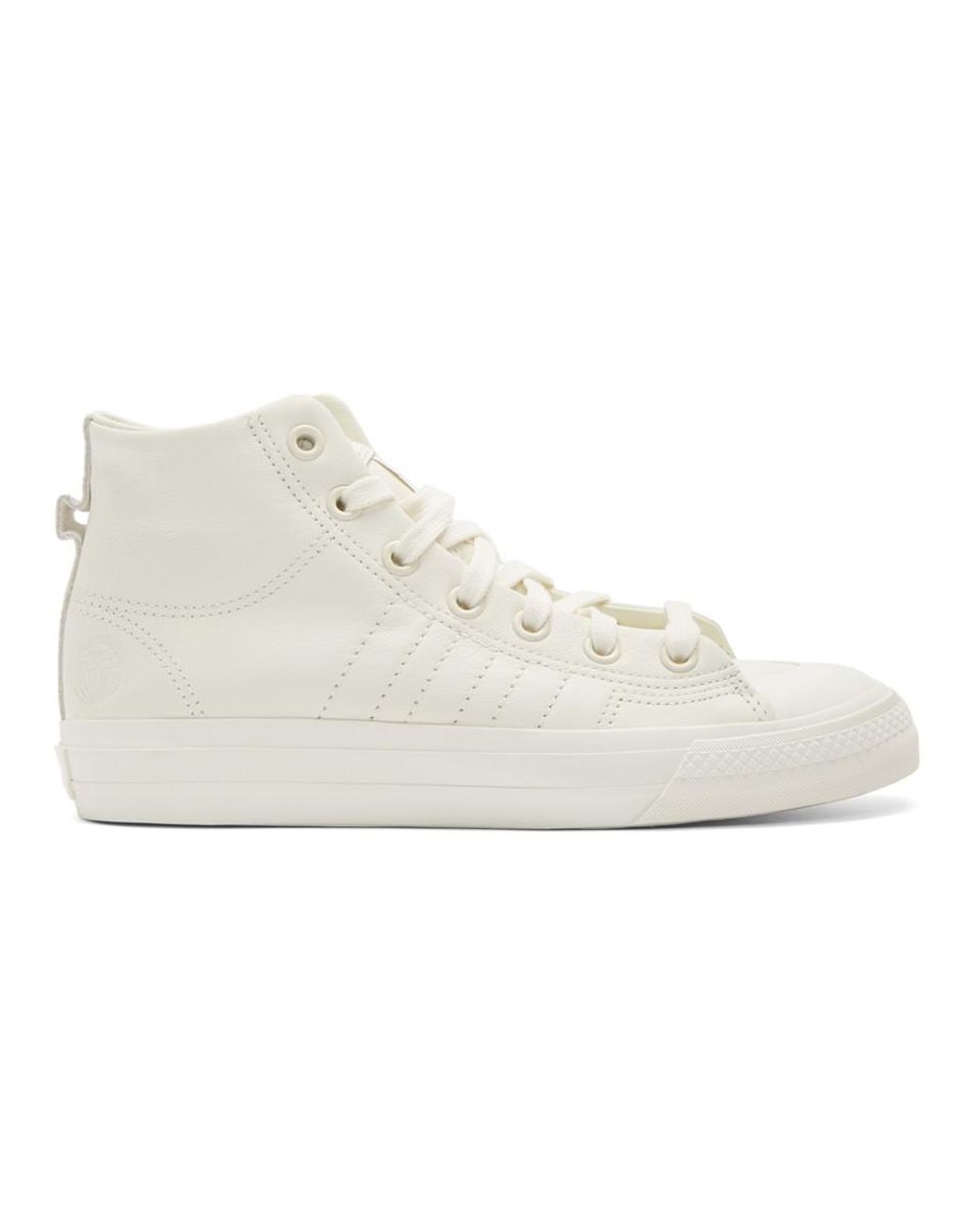 adidas Originals Leather Off-white Nizza Hi Rf Sneakers for Men | Lyst