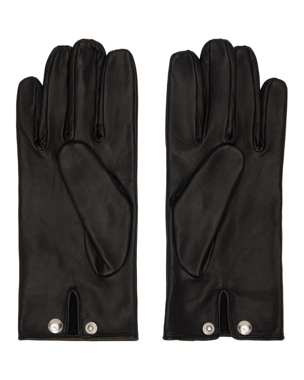 Ernest W. Baker Black Gloves for men