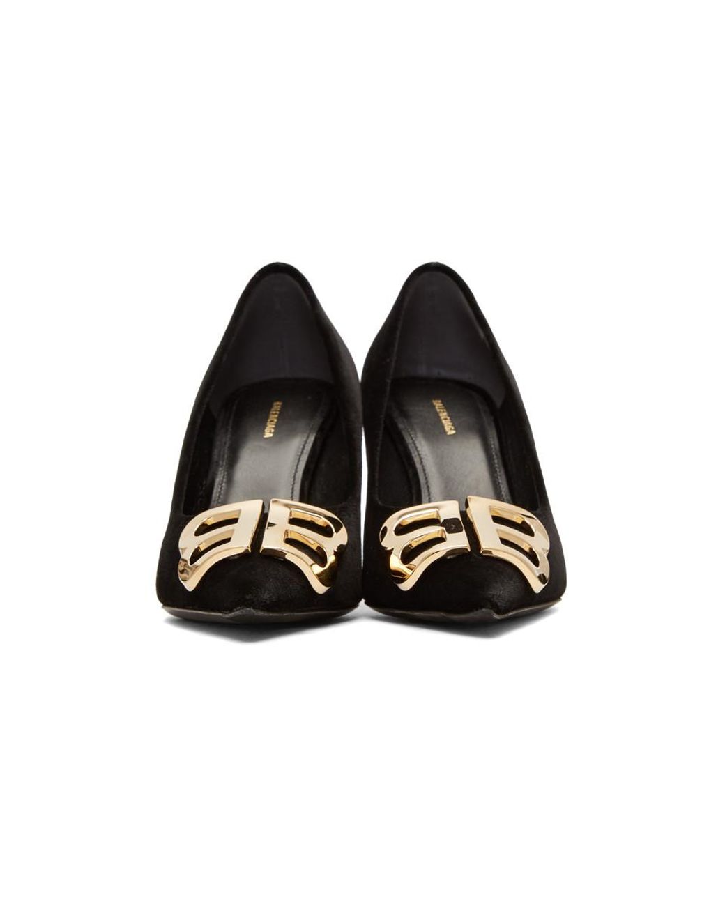 Balenciaga bb deals velvet pumps