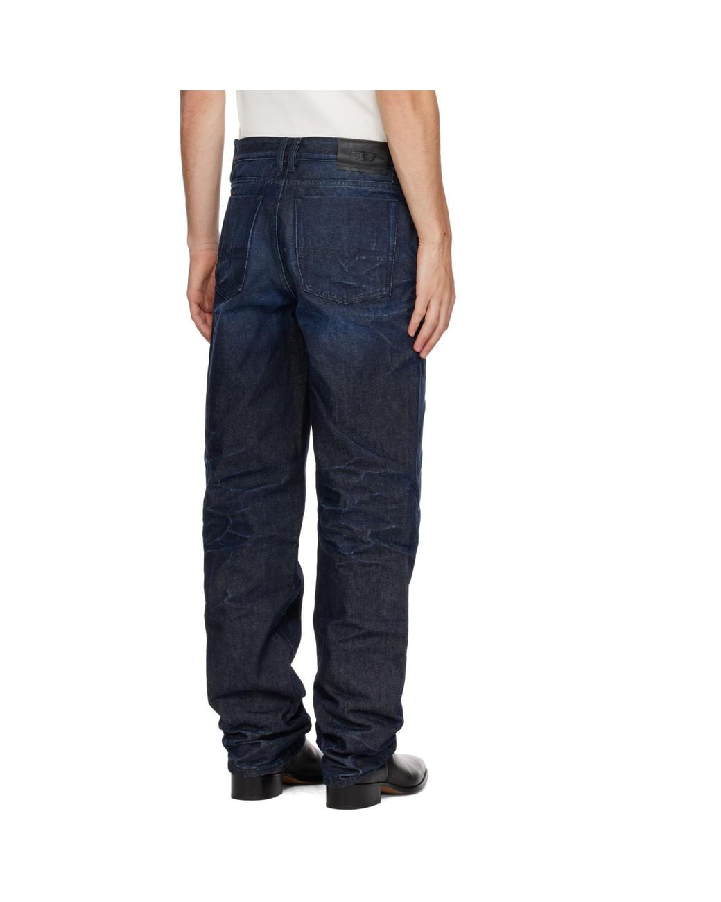 DIESEL Blue Regular High Waist 1991 D-Voeed Jeans for men