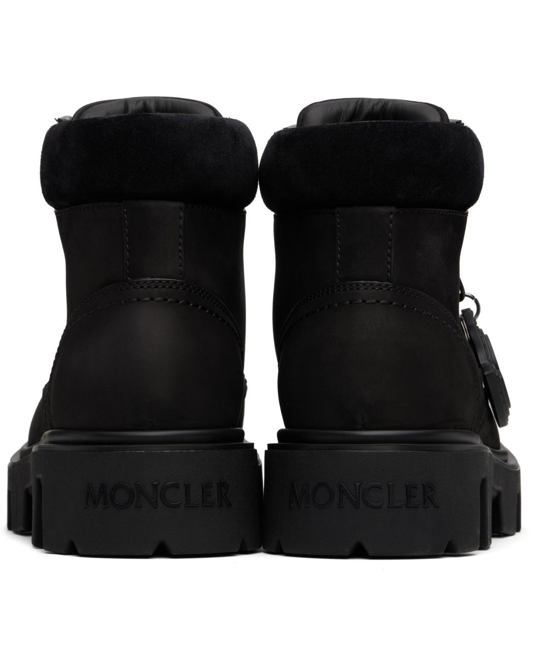 Moncler Black Peak City Ankle Boots for men