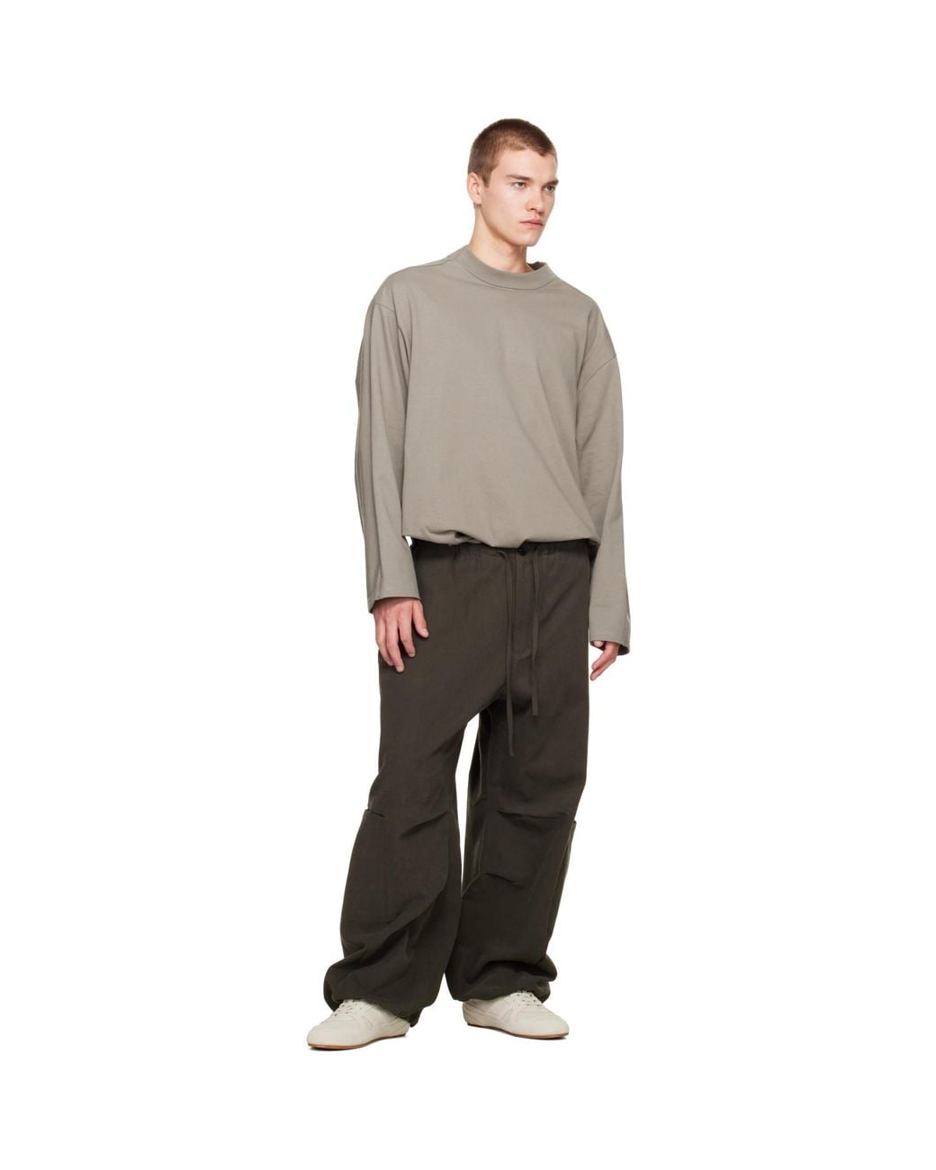 Seventh Gray Khaki Sagyo Trousers for men