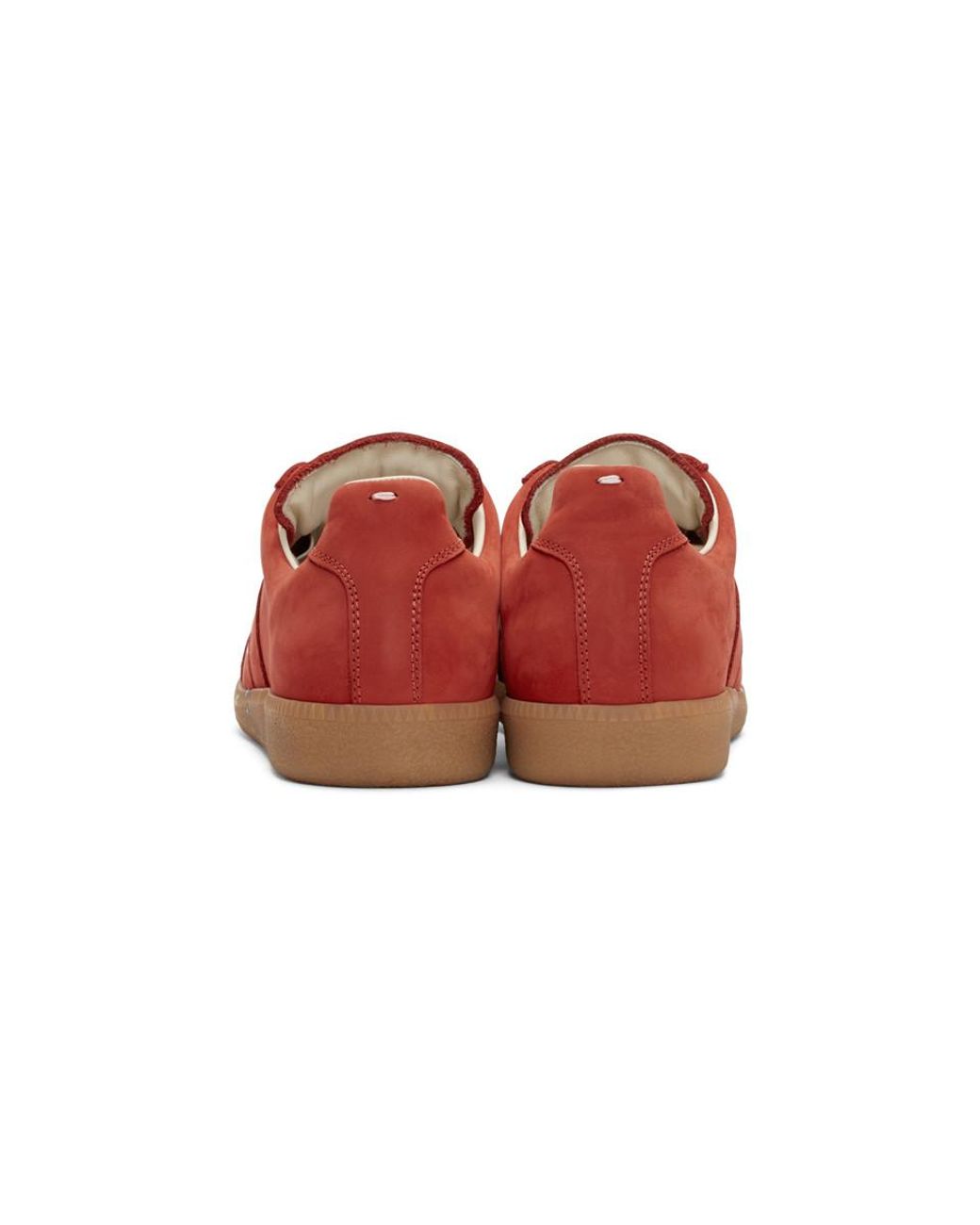 Red maison margiela paint splatter best sale
