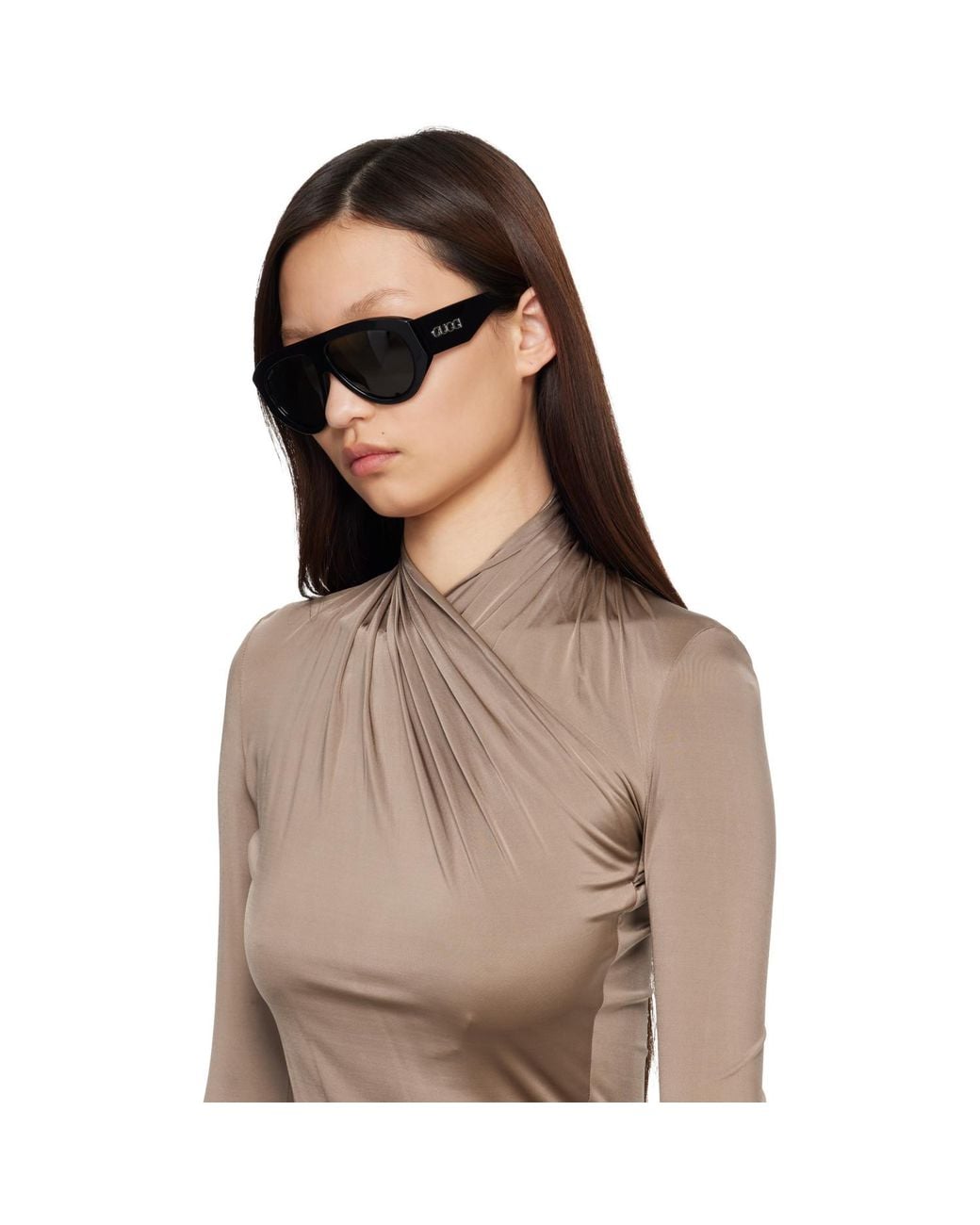 Gucci Black Mask Frame Sunglasses