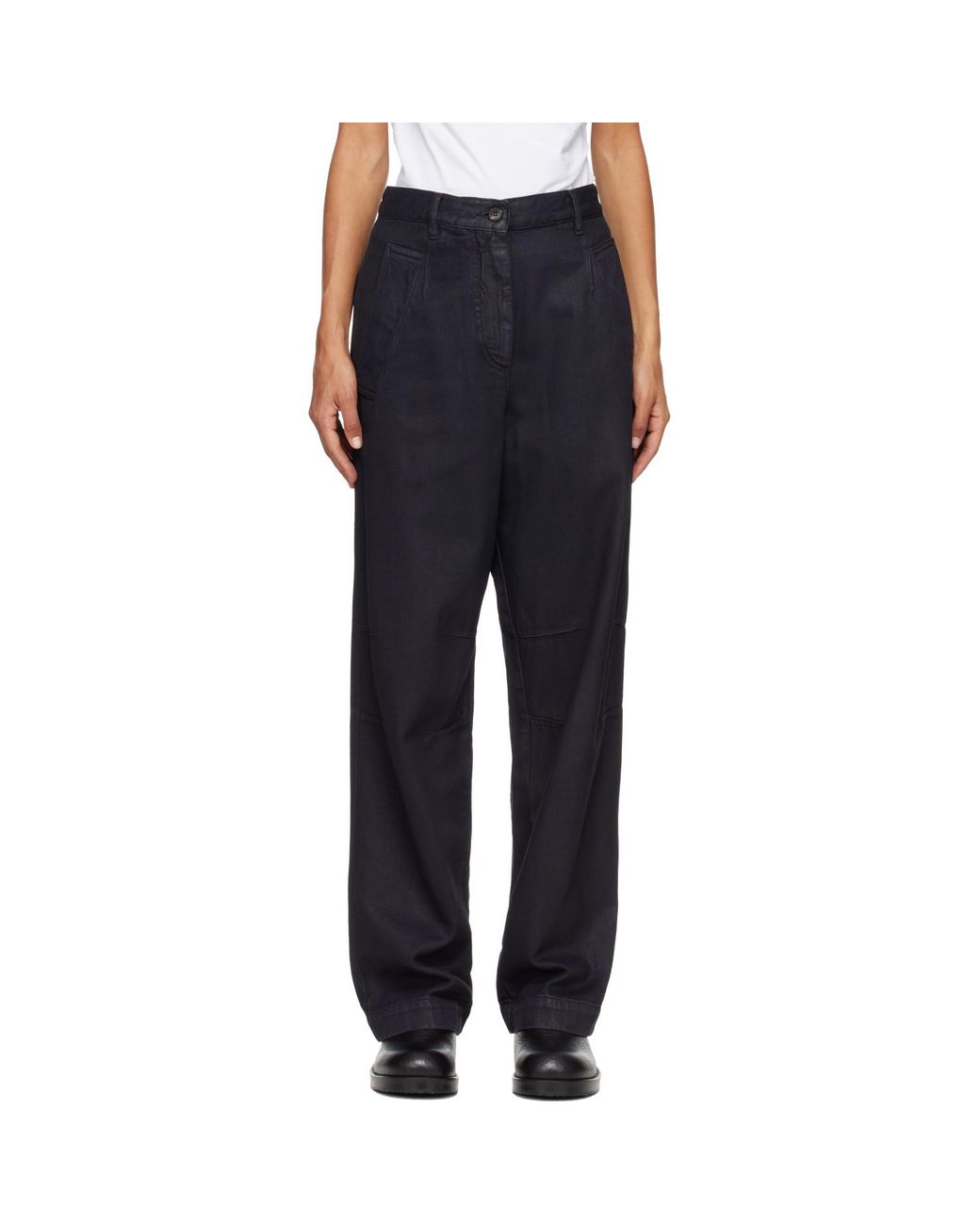 Dries Van Noten Black Darted Jeans