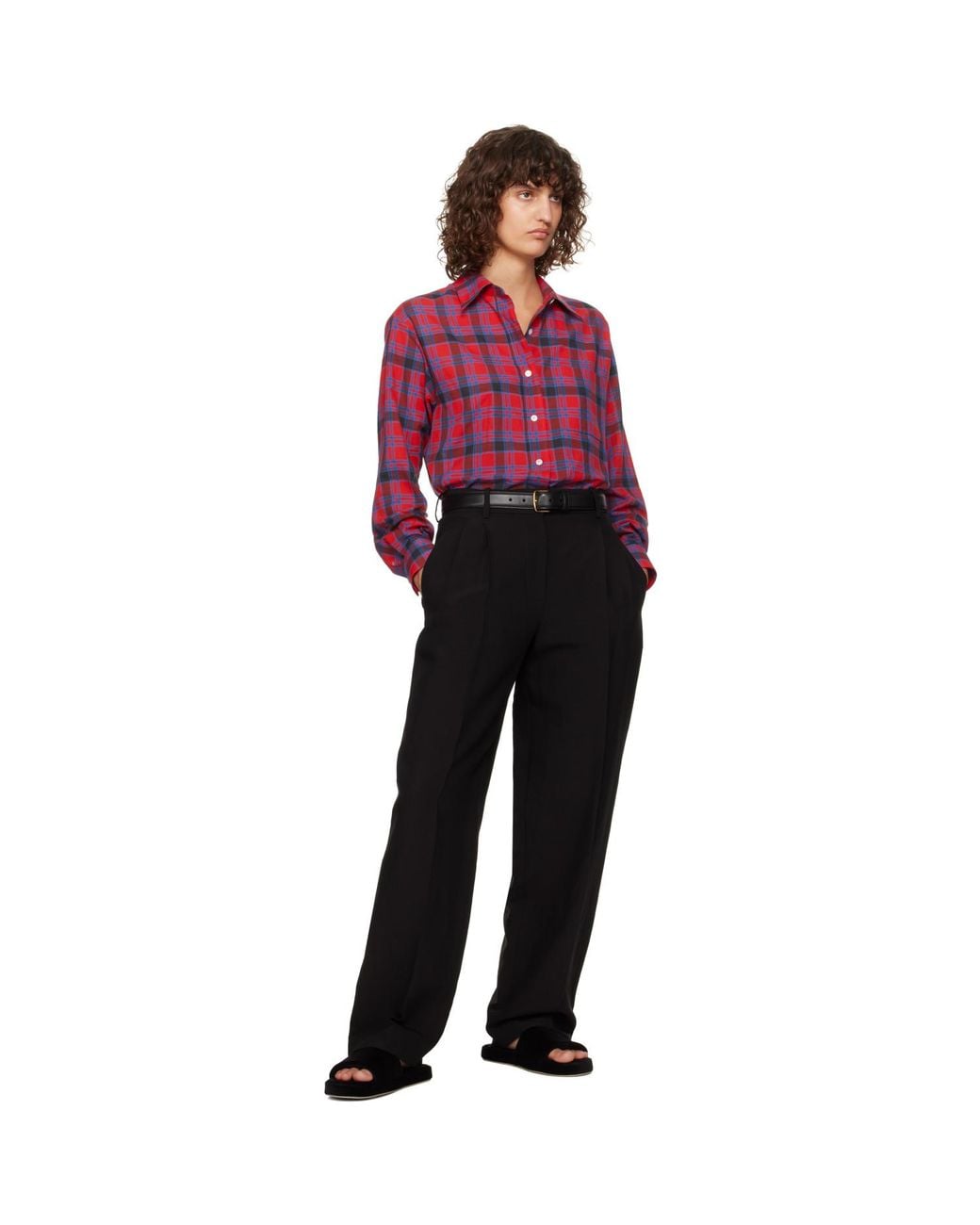 The Row Black Classic Belt