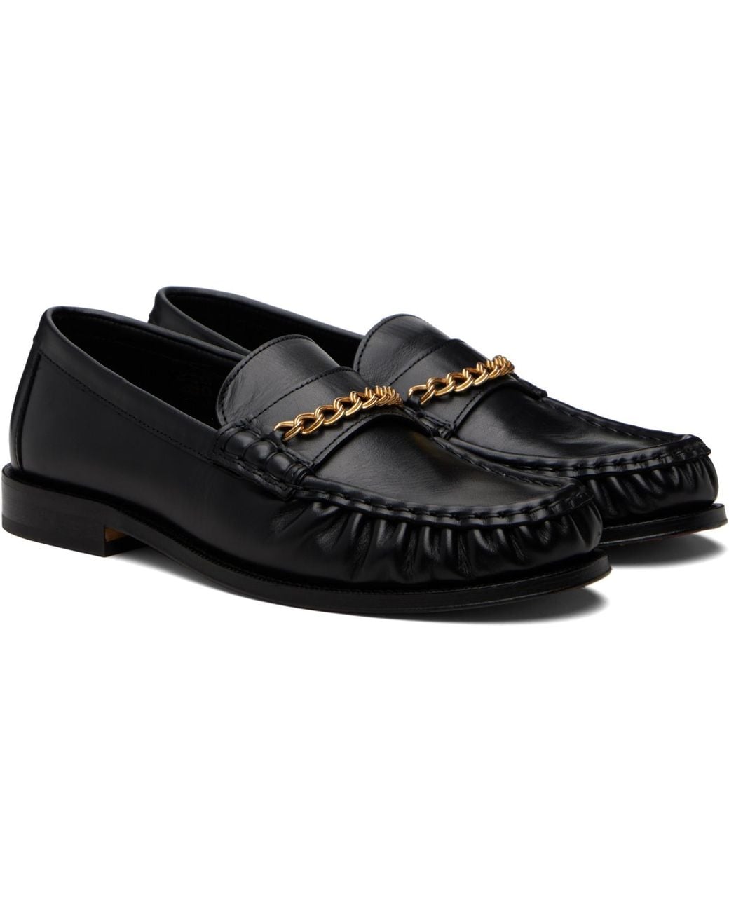 Ernest W. Baker Black Chain Loafers for men