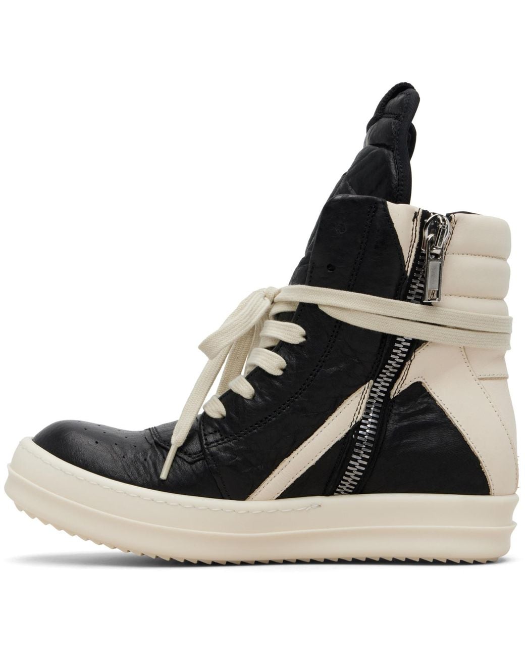 Rick Owens Black Temple Geobasket Sneakers