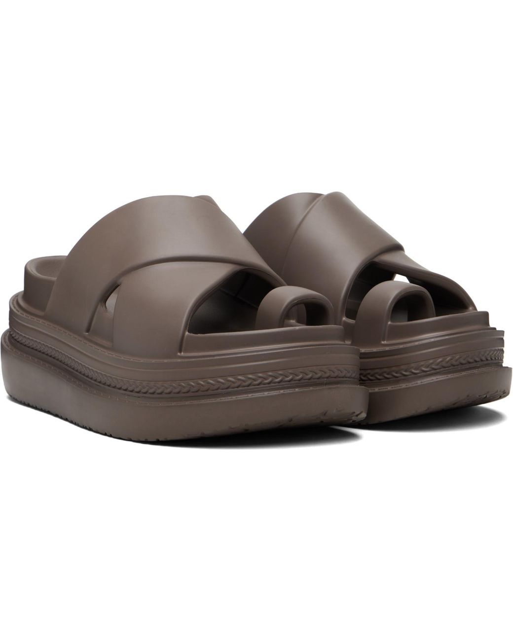 Sacai Black Foam Multiple Sole Sandals