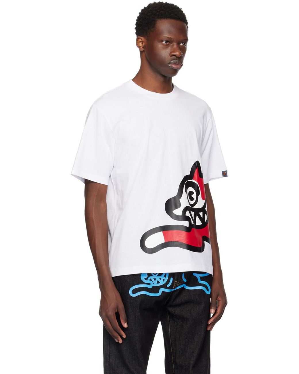 【ICECREAM】 Jumbo Running Dog Tシャツ Icecream Jumbo Running Dog T-Shirt in Black | SVD USA