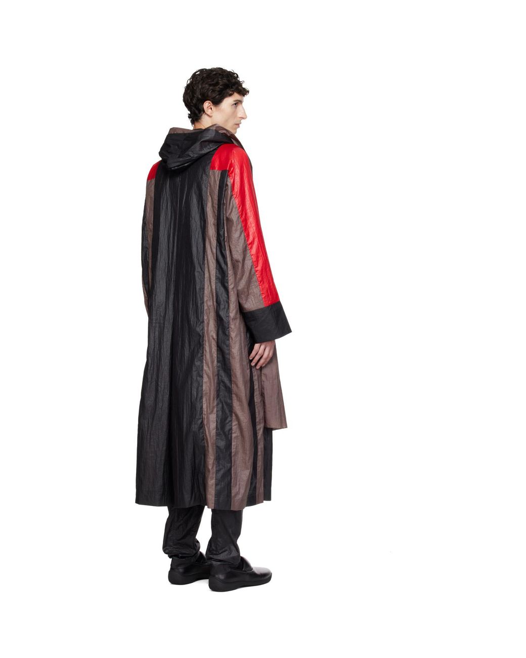 Kiko Kostadinov Red Hertel Stripe Coat for men