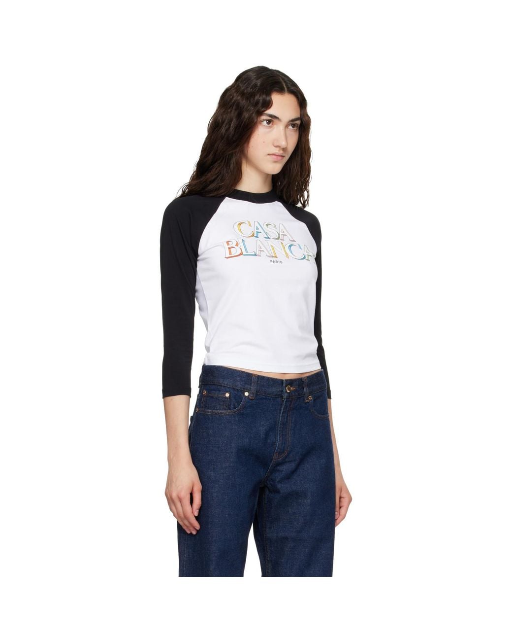 Casablanca White Baseball T-Shirt