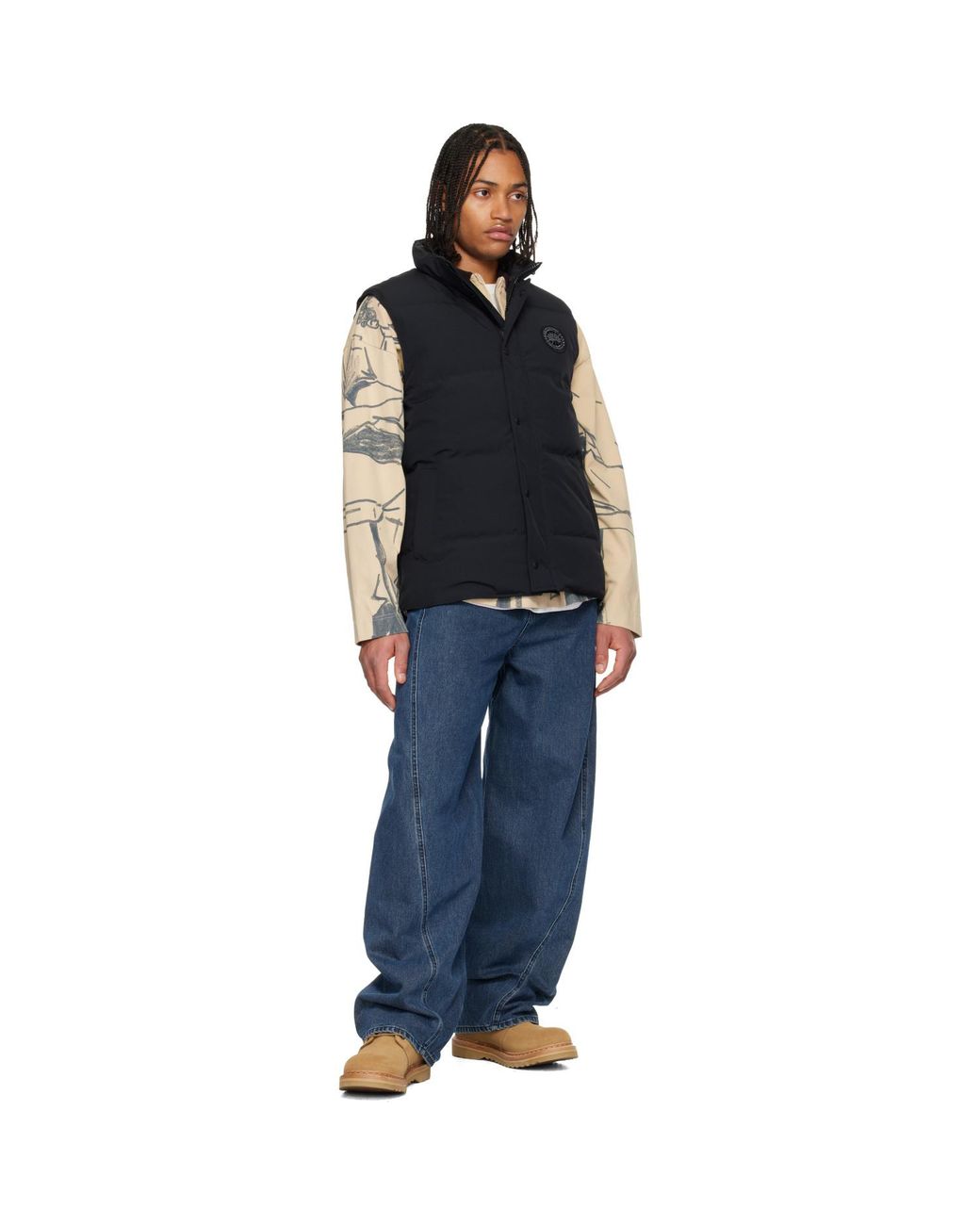 Canada Goose Black Garson Padded Arctic-Tech Gilet for men