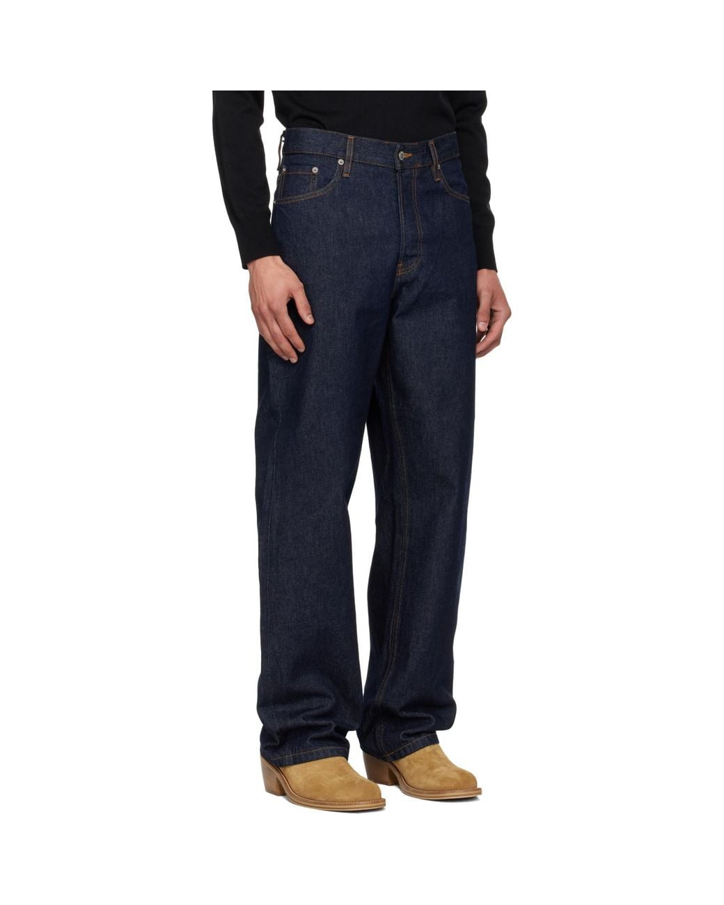 Dries Van Noten Blue Loose Fit Jeans for men