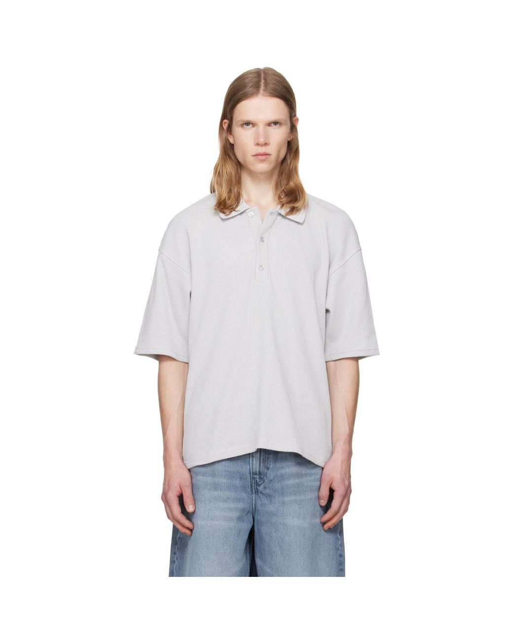 Won Hundred White Topper Polo for men