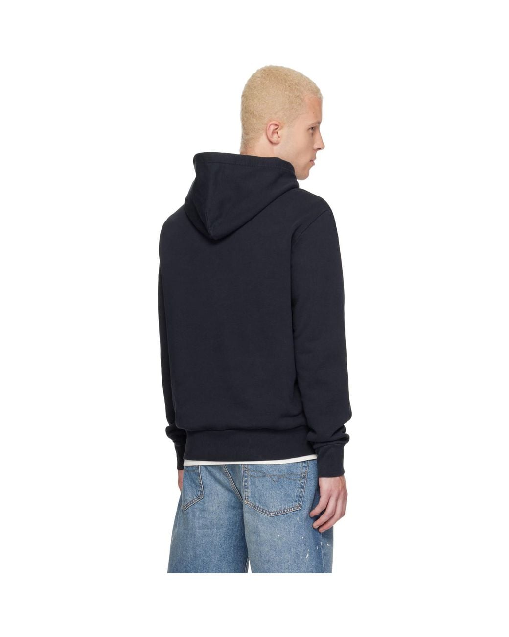 Polo Ralph Lauren Blue Embroidered Logo Hoodie for men