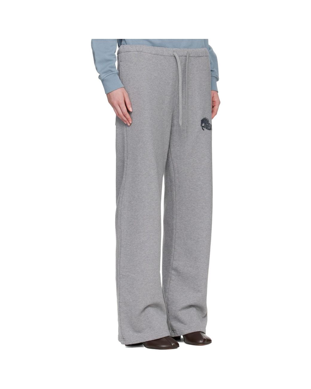 MM6 by Maison Margiela Gray Cotton Sweatpants
