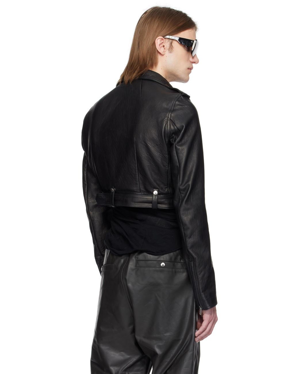 【Rick Owens】Hollywood Cropped Luke S Stooges ジャケット Rick Owens Hollywood Cropped Luke S Stooges Leather Jacket