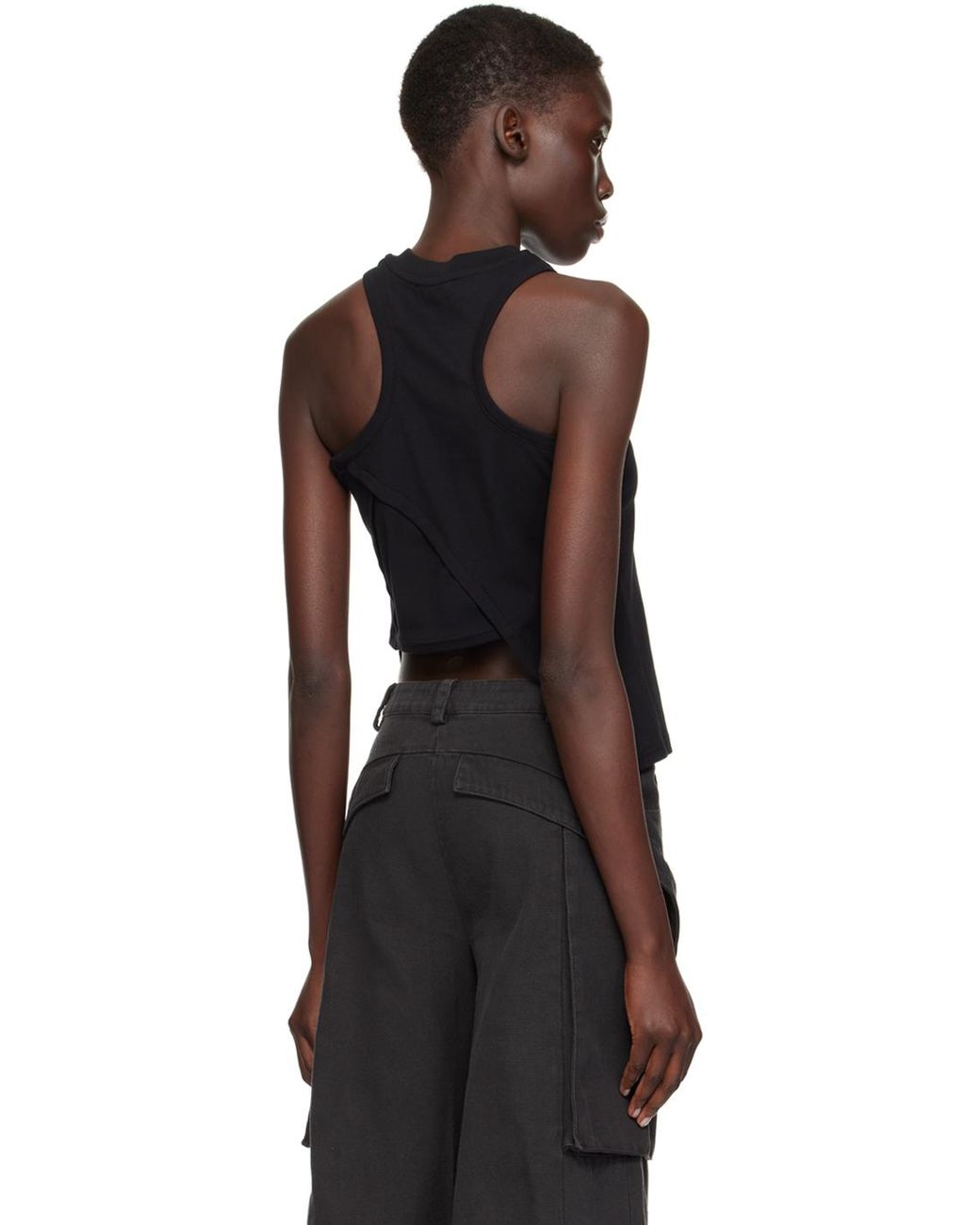 Heliot Emil White Deconstructed Tank Top - Fabric of Society