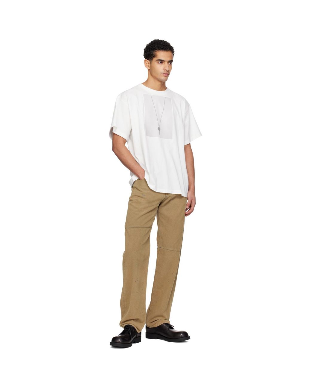 MM6 by Maison Margiela White Off- 'Mm6 Key' T-Shirt for men