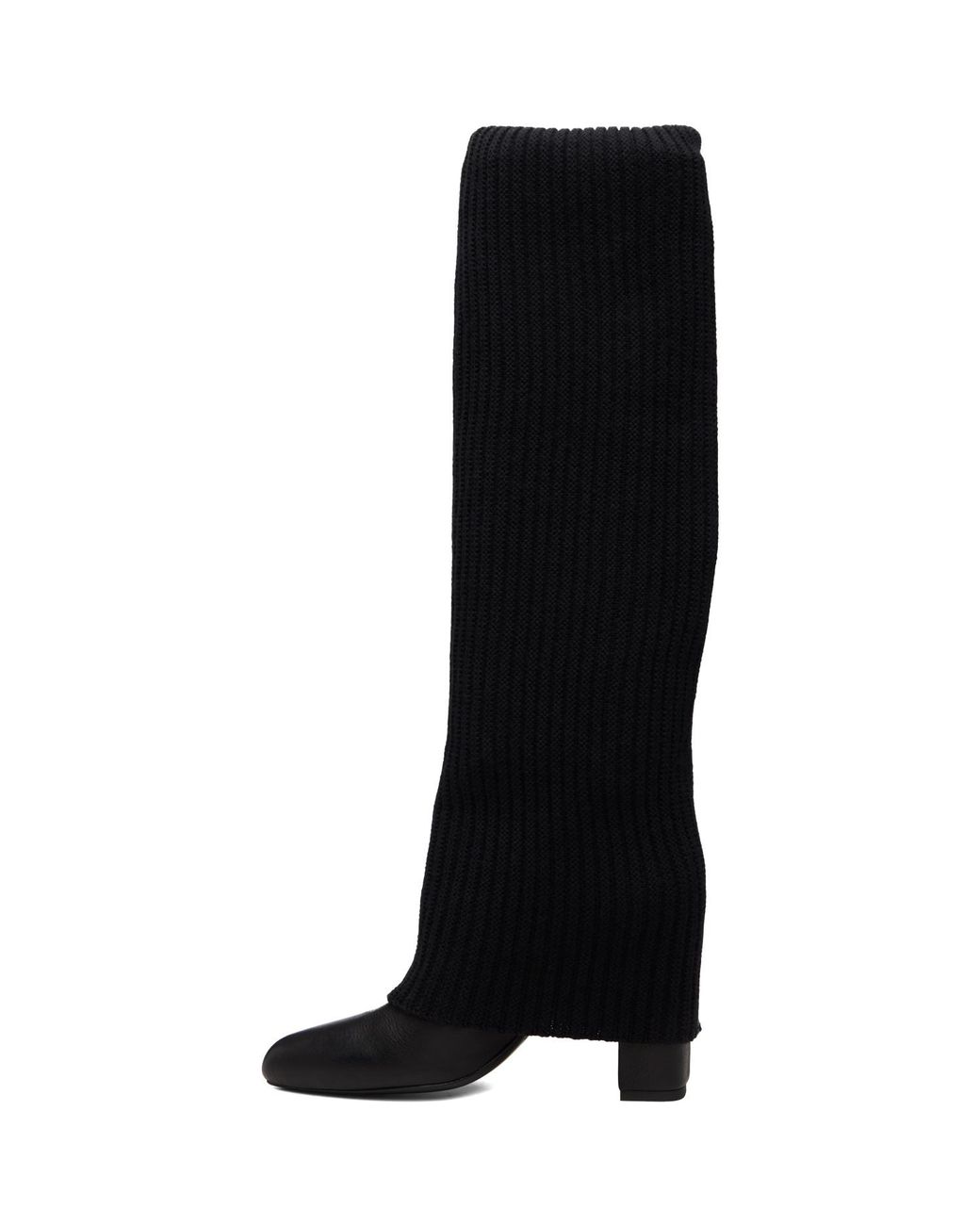 SECONDA Black Sock Tall Boots