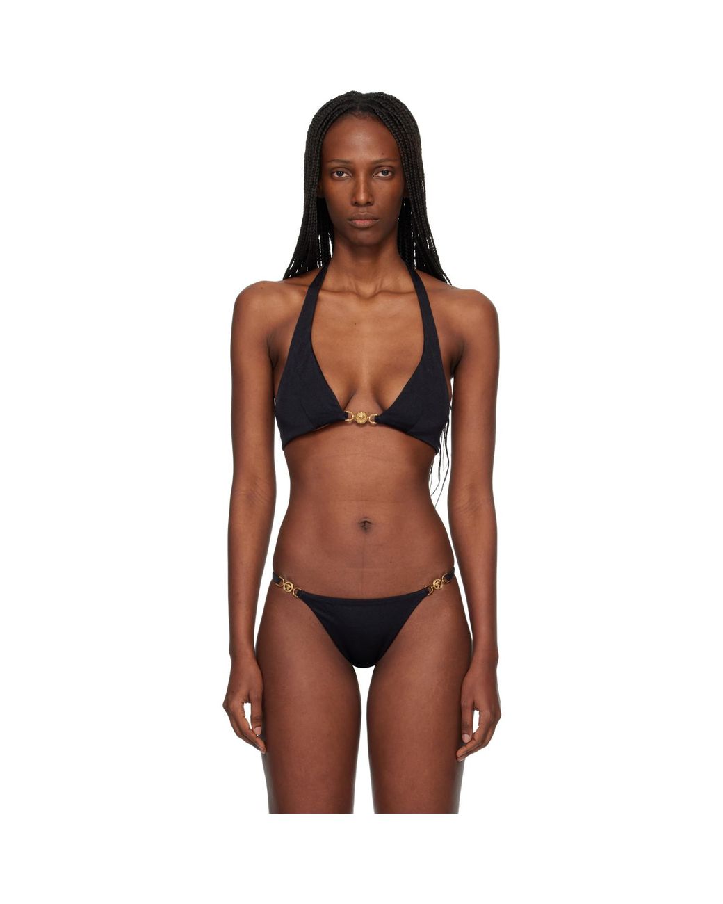 Versace Black Bikini Top
