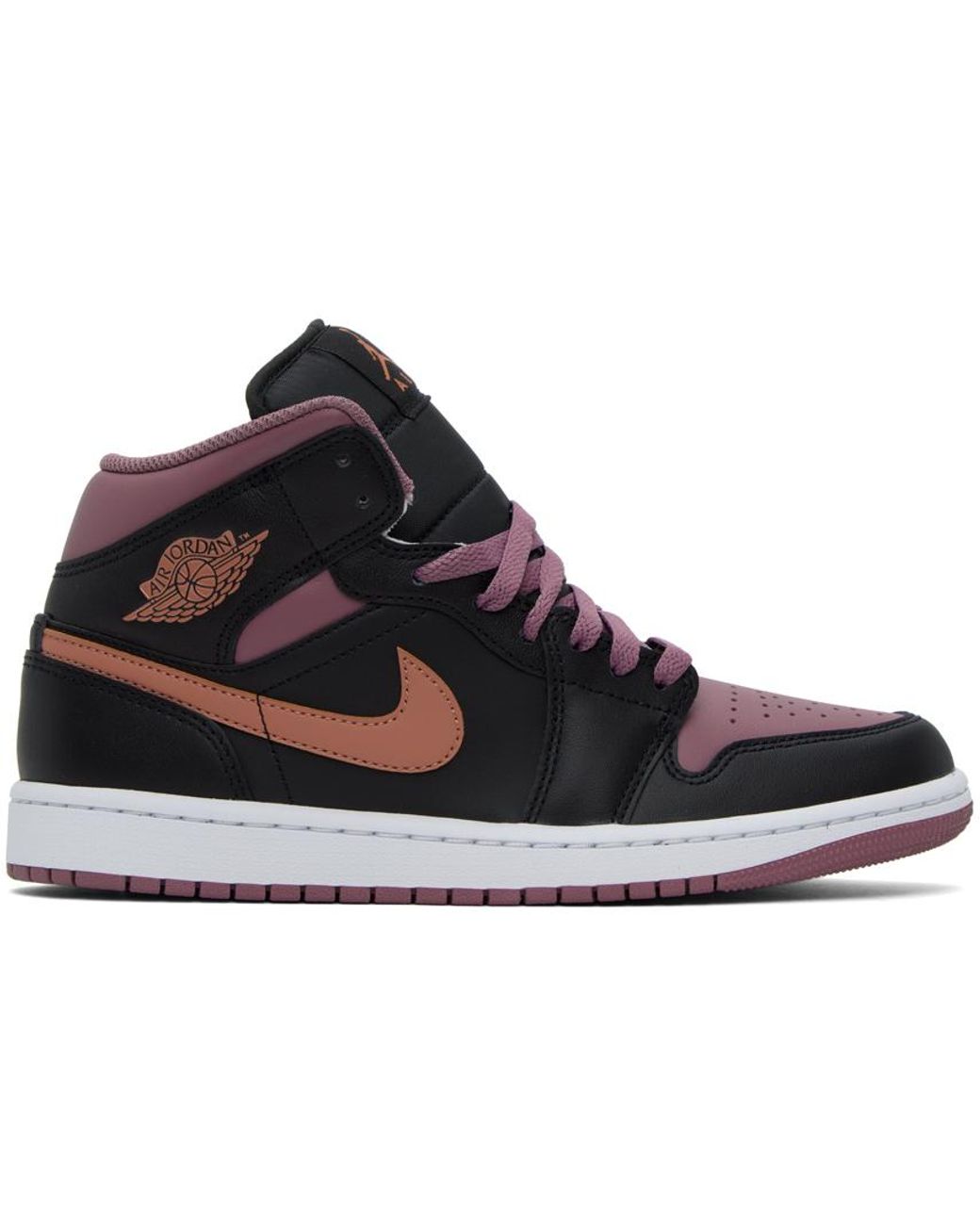Amazon.com | Jordan Men's 1 Mid SE Black/Sky J Orange-Sky J