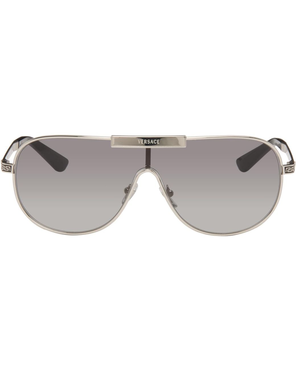 Versace Gray Greca Sunglasses