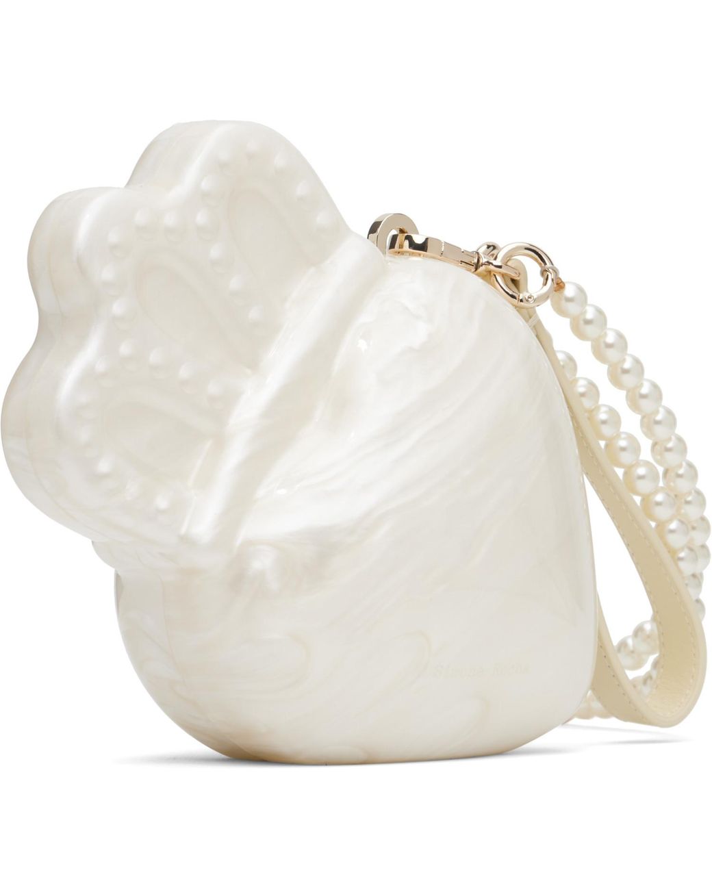 Simone Rocha White Crossbody Claddagh Bag