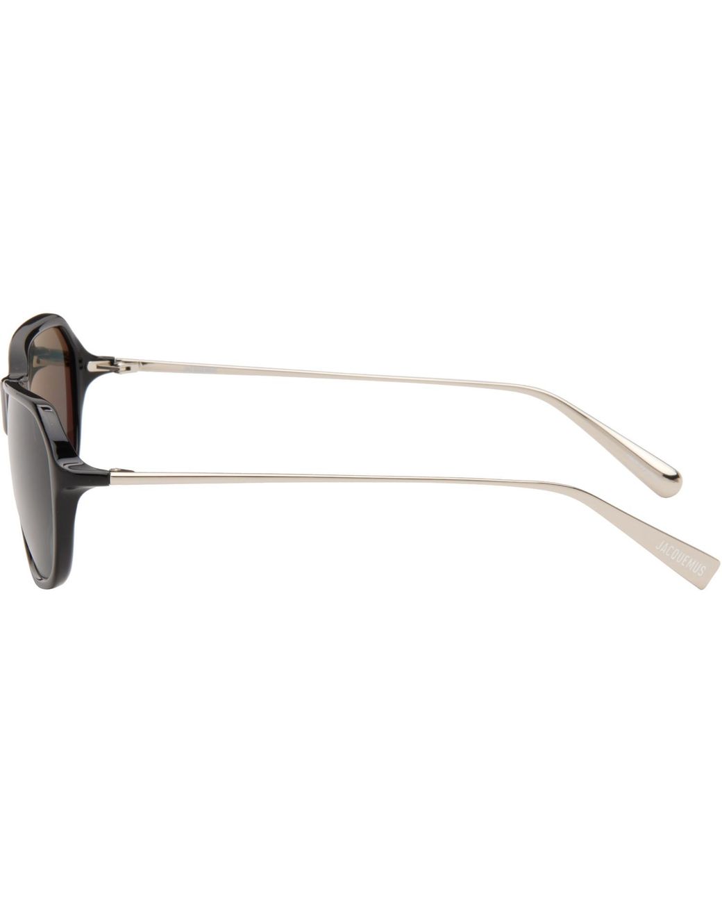 Jacquemus Gray Linda Farrow Edition 'The Mimosa' Sunglasses