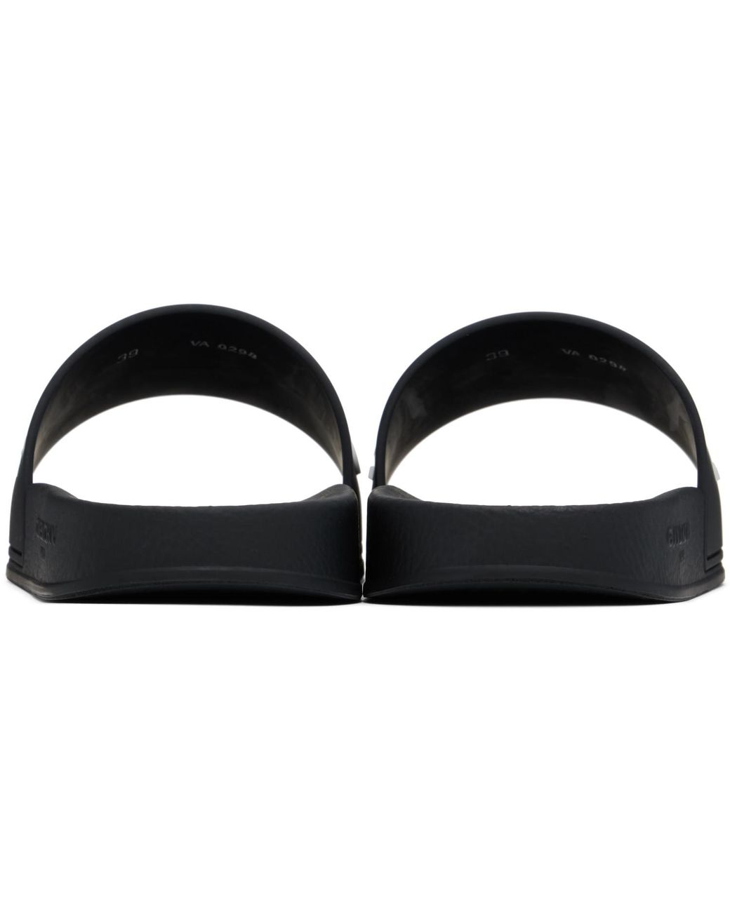 Givenchy Black Rubber Pool Slides for men