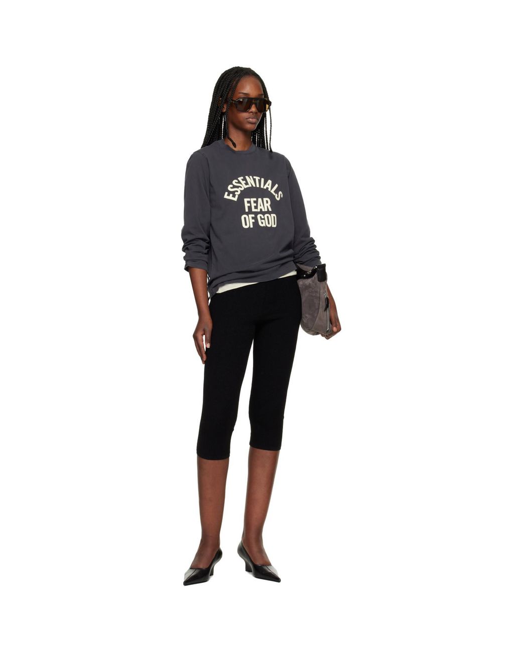 Fear Of God Black Campus Classic Long Sleeve T-Shirt