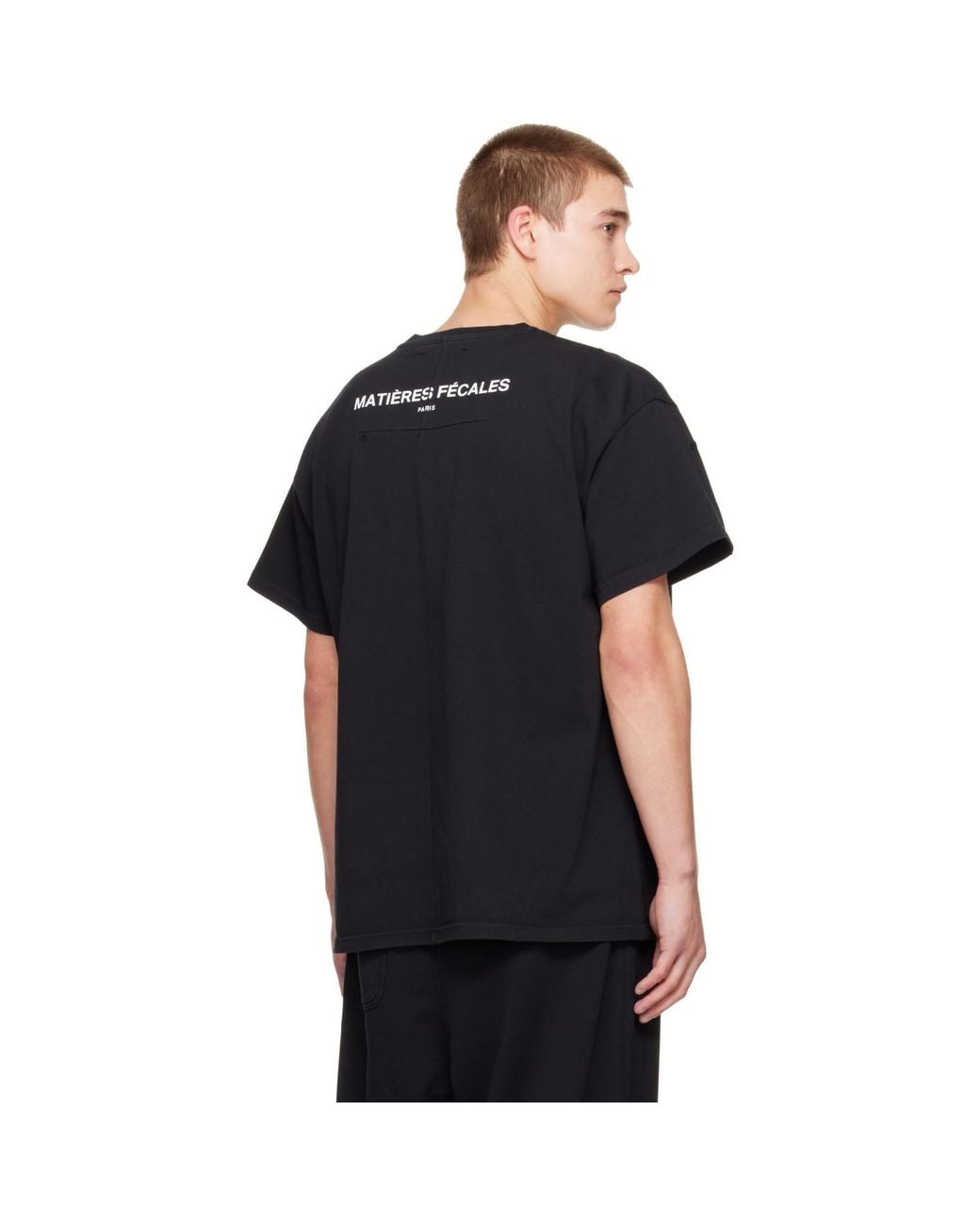 MATIERES FECALES Black 'Cult' T-Shirt for men